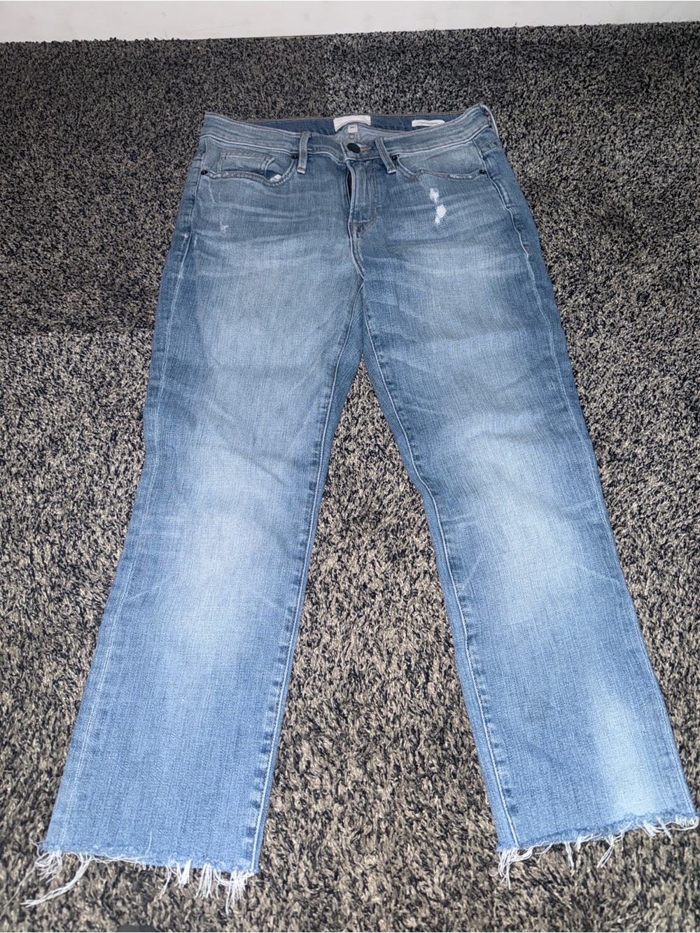 Frame Denim Light Blue L'Homme Straight Jeans